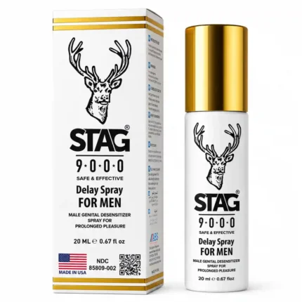 STAG 9000 geciktirici sprey 20 ml kutusu ve şişesi