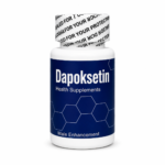 "Dapoksetin 60 mg 30 tablet kutusu, dapoxetine hydrochloride içeren film kaplı tablet ilacı, beyaz zemin üzerinde mavi ve yeşil tonlarda ambalaj tasarımı, ürün bilgileri ve marka logosu ile"
